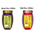 Orchard Honey Combo Pack (Jamun+Multi Flora) 100 Percent Pure and Natural (2 x 500 gm)